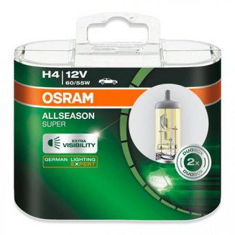 ���������� ����� H4 Osram Allseason Super DuoBox 64193ALS-HCB